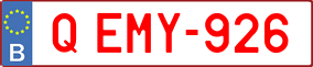 Trailer License Plate